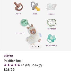 Babylist Pacifier Box